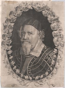 Hertug af Braunschweig-Wolfenbüttel August den Yngre (print) af Artist Unknown