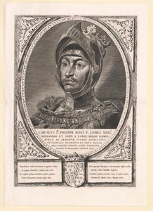 Hertug af Burgund Karl den Dristige (print) af Artist Unknown