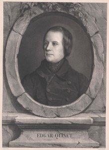 Edgar Quinet (print) af Artist Unknown