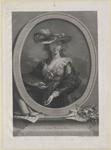Elisabeth Vigee-Lebrun af Artist Unknown