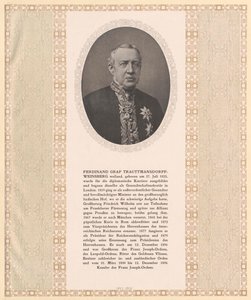 Ferdinand greve Trauttmansdorff-Weinsberg af Artist Unknown