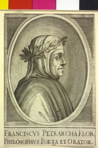 Francesco Petrarca (tryk) af Artist Unknown