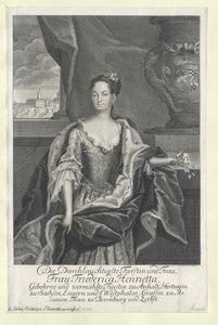 Friederike Henriette prinsesse Anhalt-Bernburg af Artist Unknown