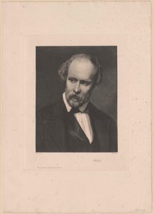 Friedrich Hebbel (tryk) af Artist Unknown