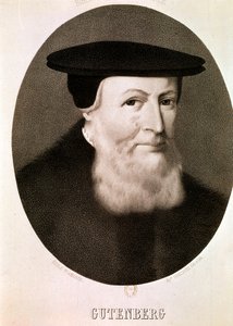 GUTENBERG Johannes: Portræt (radering) af Artist Unknown