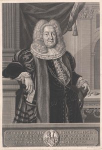 Georg Burkhard Loeffelholz von Colberg af Artist Unknown