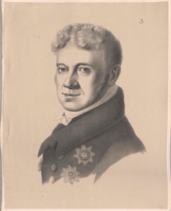 Grigori Alexandrovich Baron von Stroganov (print) af Artist Unknown
