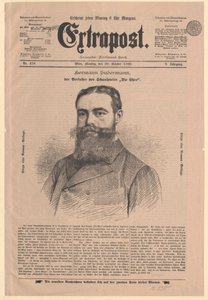 Hermann Sudermann (print) af Artist Unknown