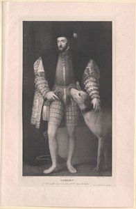 Den hellige romerske kejser Karl V. af Artist Unknown
