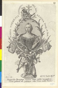 Den hellige romerske kejserinde Maria Theresia af Artist Unknown