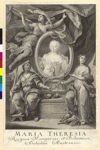 Den hellige romerske kejserinde Maria Theresia af Artist Unknown