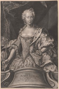 Den hellige romerske kejserinde Maria Theresia af Artist Unknown