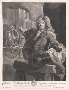 Jean Balthazar Keller af Artist Unknown