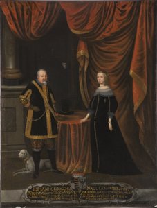 Jean Georges I af Sachsen og Madeleine Sibylle de Preussen (olie på lærred)