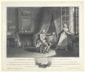 Jean Jacques Rousseau af Artist Unknown