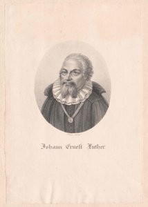 Johann Ernst Luther af Artist Unknown