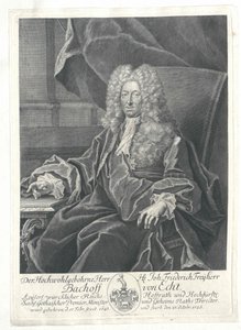 Johann Frederick baron Bachoff af livagtig af Artist Unknown