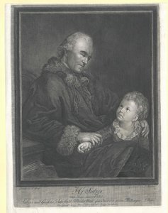 Johann Georg Sulzer af Artist Unknown