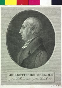 Johann Gottfried Ebel af Artist Unknown