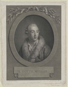 Johann Gotthard Müller af Artist Unknown