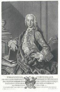 Johann Jacob Haller von Hallerstein af Artist Unknown
