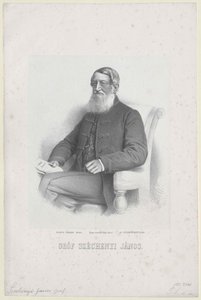 Johann Nepomuk greve Szechenyi af Sarvar-Felsoevidek af Artist Unknown