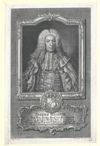 Johann Wilhelm greve af Wurmbrand-Stuppach (print) af Artist Unknown