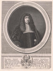 Johann Wolfgang Grünewald (print) af Artist Unknown