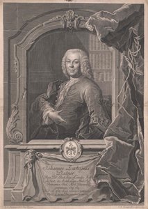 Johann Zachariah Platner af Artist Unknown
