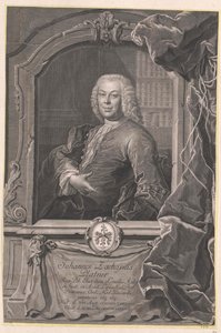 Johann Zachariah Platner af Artist Unknown