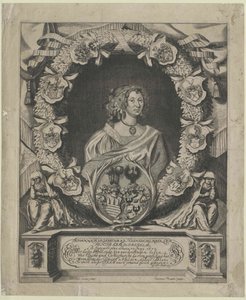 Johanna Margaretha von Lorenz-Adlershelm (print) af Artist Unknown
