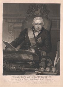 Joseph baronet Banks af Artist Unknown