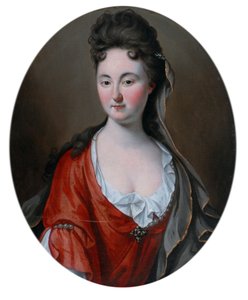 Julia Calverley (olie på lærred) af Artist Unknown