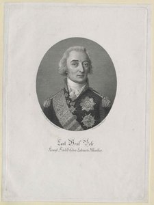 Karl Graf Bose (print) af Artist Unknown