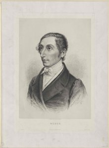 Karl Maria von Weber (tryk) af Artist Unknown