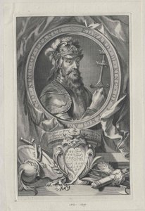 Kongen af England Edward III (print) af Artist Unknown