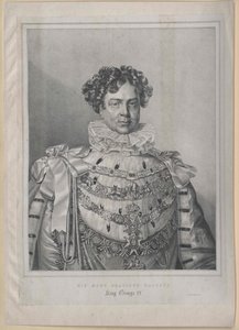 Kongen af England, George IV af Artist Unknown
