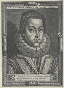 Kongen af Frankrig Louis XIII af Artist Unknown
