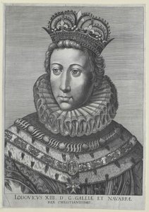 Kongen af Frankrig Louis XIII af Artist Unknown