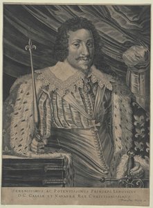 Kongen af Frankrig Louis XIII af Artist Unknown