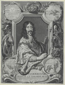 Kongen af Frankrig Louis XIII af Artist Unknown