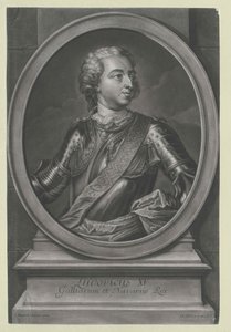 Kongen af Frankrig Louis XV af Artist Unknown