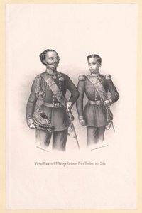 Kong af Italien Victor Immanuel II af Artist Unknown