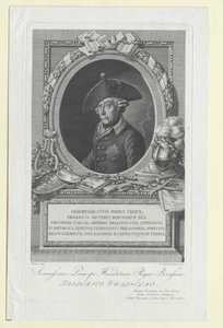 Kongen af Preussen Frederik II af Artist Unknown
