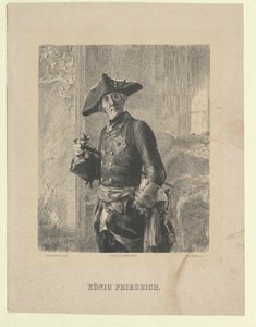 Kongen af Preussen Frederik II af Artist Unknown