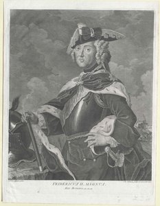 Kongen af Preussen Frederik II af Artist Unknown