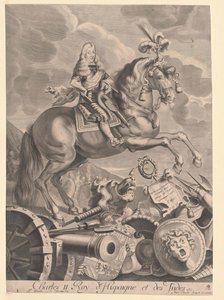 Kongen af Spanien Karl II af Artist Unknown