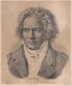 Ludwig van Beethoven (tryk) af Artist Unknown
