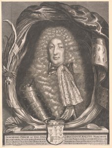 Markgreve af Brandenburg-Bayreuth Christian Ernst (print) af Artist Unknown
