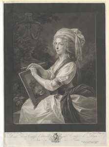 Maria Theresia grevinde Pergen af Artist Unknown